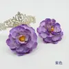 Pintura a Óleo de Flor de Rosa, Flor de Lótus Artificial, Peônia de Outono Vintage, Acessórios DIY para Prendedor de Cabelo e Corsage de Flor, Cenário de Casamento
