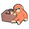 Celebridade da Internet Macaco Pequeno Protetor Punch Macaco Pingentes de Sapato Removíveis DIY Clipes Decorativos Transfronteiriço
