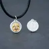 Acessórios de Pulseira de Joias Sólidas Estilo Xizang com Pingente Lateral de Tara Verde Banhado a Ouro, Acessórios de Sementes de Paixão Estrela Lua Vajra