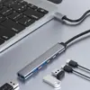 Estación de Acoplamiento Tipo-C para Teléfonos Móviles y Tablets, Concentrador USB, Adaptador de Carga, Convertidor Multipuerto Uno a Cinco