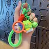 Espelho de Maquiagem Desenho Animado Original Chaveiro de Animal Fofo para Mulheres, Acessório de Bolsa de Celular, Anel de Chaveiro de Carro Espelho de Maquiagem Fofo