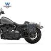 Carro musculoso Wolf adequado para Harley Luwei 117 bolsa lateral bolsa lateral pode ser instalado capacete meio capacete capacete completo quadro de liberação rápida modificação