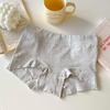 Cuecas Boxer de Algodão de Alta Elasticidade para Meninas ~ Algodão 60S Algodão Puro Cuecas Boxer Femininas Cobrindo o Quadril, Sem Costura de Cintura Média e Confortáveis