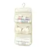 Bolsa de almacenamiento colgante para ropa interior, organizador de armario para colgar en la pared para calcetines y ropa interior, esencial para la mesita de noche del dormitorio