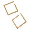 Aretes Geométricos Cuadrados con Diseño Personalizado Estilo Hong Kong, Aretes Exagerados de Moda, Aretes Modernos y de Alta Gama para Mujer