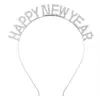 Nuevo Feliz Año Nuevo diadema accesorios diadema decoración de pastel letra Feliz cumpleaños diadema de fiesta