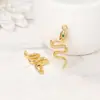 Accesorios de joyería semiacabados al por mayor material metal incrustado circonita colgante de serpiente colgante para collar pulsera pendientes DIY