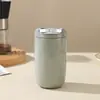 Taza de Café Minimalista con Forma de Huevo, Mini Termo de Acero Inoxidable 316, Taza de Bolsillo Portátil, Alto Valor Estético, Taza Térmica Estilo Diosa