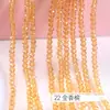 Cuentas para Ruedas de 2/3/4/6/8mm Accesorios para Joyería DIY Cuentas Sueltas de Cristal Color Estándar Transparente Cadena Completa