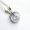 Pedra Olho de Gato Anel de Gato Colorido Pingente Novo Estilo Chinês Hanfu Olho de Gato Jade Nuvem Fechadura Jade Gelo Alto Champagne Ouro Pingente de Jade Ornamento