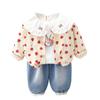 Camisas para Niñas Primavera y Otoño 2025 Estilo Coreano Sueltas y Elegantes Camisas de Muñeca Camisas Básicas para Bebé Niñas Lindo Traje de Tres Piezas