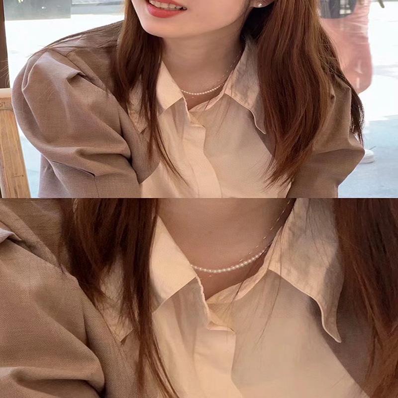 欧美复古天然淡水珍珠项链秋冬baby珠简约气质时尚