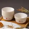 Tazones y Palillos Desechables de Cáscara de Arroz, Tazones Redondos, Biodegradables, de Grado Alimenticio, Engrosados, Duraderos, Resistentes a Altas Temperaturas, para Uso Doméstico, Venta al por Mayor