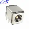 Enchufe de CC de alta corriente de fibra de vidrio plateada, lámpara de escritorio de carga CC, enchufe de alimentación CC-007B, pata recta de cobre enchufable