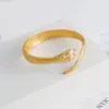 Pulsera Ajustable con Forma de Serpiente Estilo Europeo y Americano Transfronteriza, Joyería de Metal con un Diseño Único y Versátil para Mujeres