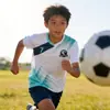 Uniformes de Fútbol para Estudiantes y Entrenamiento de Competición Juvenil Trajes Deportivos de Manga Corta en Stock con Gráficos y Texto Personalizados, Jerseys Personalizados por Compra Grupal