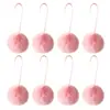 Decoraciones de Peluche Navideñas Nuevas Transfronterizas Adornos de Bola de Felpa para Hacer Tú Mismo Decoraciones para Árbol de Navidad Bolas de Pelo de Conejo Rex Imitación