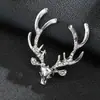 Traje de Lujo Ligero para Hombre Broche de Corona León Accesorios de Ropa Popular Celebridad de Internet Cabeza de Águila Ciervo Broche de Presentador