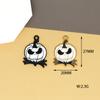 Bruja Halloween Accesorios DIY Calabaza Fantasma Duende Colgante de Metal Aleación Adorno de Goteo de Aceite Colgante