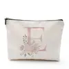 Bolsa de Cosméticos para Mujer Serie Alfabeto Inglés Impreso Densamente, Bolsa de Almacenamiento de Mano para Cosméticos y Joyería, Impermeable
