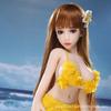 Sakura Muñeca Sólida Bidimensional de Silicona Completa Simulación Humana con Vello Púbico Muñeca No Inflable Entrega de Aparato Masculino