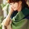 Bufanda de cuadros para hombre y mujer, chal para parejas, versión coreana de otoño e invierno, venta al por mayor de fábrica, cachemir sintético, suave, ceroso, cómodo, colores completos