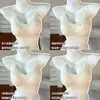 Lencería de encaje Cuihua para mujeres con busto pequeño, sin aros, soporte suave, anticaída, dulce y sexy, sujetador fino y bonito para la espalda.