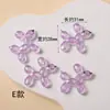 Brillo Luminoso Transparente Dibujos Animados Ciervo Accesorios para Joyería DIY Accesorios para Pinzas de Cabello Materiales Hechos a Mano Lentejuelas Accesorios de Resina Facetada