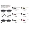 Ps33420 Nuevas Gafas de Sol Metálicas de Moda Europeas y Americanas, Gafas de Sol Polarizadas Ovaladas Retro, Gafas Anti-UV
