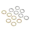 14K Chapado Eléctrico Oro Real Accesorios para Equipaje Hebilla de Metal Anillo de Resorte Anillo para Bolsa Hebilla Gancho Accesorios para Llaveros