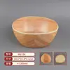 Mesa de Hot Pot Rústica Estilo Hombre Derretido, Tazones de Cerámica Melamínica Resistentes a la Rotura, Platos para Aceite y Platos para Carne de Res Fresca