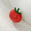 Série Summer Cool Fruit Broche Pequeno Tomate Vermelho Mini Corpete Requintado Gotas de Óleo Fivela Anti-corrida Pin Doce