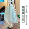 Saia de Bolo Rosa Fofa para Mulheres, Novo Estilo Verão 2026, Cintura Alta, Emagrecedora, Malha Petite, Saia Meia-Calça de Tule, Tule Bufante
