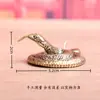 Latón Puro Doce Signos del Zodiaco Serpiente Cobra Vintage Cultural Creativo Regalo Decoración Escritorio Mascota de Té Artesanía Adorno de Cobre