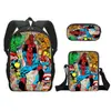 Llegada Nueva Transfronteriza Spider-Man Mochila Escolar Set de Tres Piezas Estuche de Lápices de Dibujos Animados Bolso Pequeño Mochila de Gran Capacidad