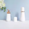 En stock botella cónica blanca de espuma de 60 ml, botella espumadora de PET para mousse de 100 ml, dispensador portátil de espuma facial