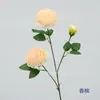 3 cabeças de peônia estrangeira atacado única flor de peônia arranjo de casamento bráctea núcleo rosa 3 cabeças de flor de peônia rosa ocidental