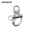 RICHWITS Anillo de Acero Inoxidable 316 Grillete de Muelle Giratorio Tirador Manual Grillete Rápido Accesorios Marinos para Yates