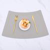 Individual de cuero estilo Ins retro para mesa de comedor, tapete europeo creativo aislante, escandinavo impermeable y a prueba de aceite, tapete para comida occidental, dropshipping