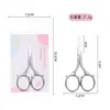 Tijeras para Recortar Cejas de Mango de Amor para Recortar Pestañas Postizas, Filosas y que no se Atoran, Tijeras Retro de Acero Inoxidable para Pelos de la Nariz, Tijeras Pequeñas Puntiagudas