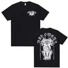Camiseta Dyfl Na Tour Merch 2026 da Banda Bad Omen Masculina Harajuku Hip-Hop Punk Camiseta Casual