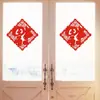 2024 Ano Novo Ano do Dragão Loja Adesivos de Vidro Decoração de Ano Novo Adesivos de Janela Decoração de Montagem de Cena Adesivos de Porta Dia de Ano Novo