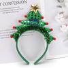 Nueva Diadema de Árbol de Navidad Verde Seda RL554 con Brillo de Luz sin Luz Diadema Accesorios para la Cabeza de Navidad Accesorios de Actuación