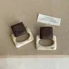 Pendientes de Resina Huecos Cuadrados de Diseño Único para Mujer, Pendientes de Moda Trendy Exquisitos Vintage para el Trabajo