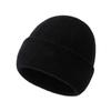 Gorro de lana pura, gorro de punto de doble capa para otoño e invierno, gorro de lana para mujer de mediana edad, gorro cálido para hombre, gorro frío baotou, venta al por mayor