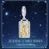 Aifulu Colgante de Tarjeta con Cuentas de las Doce Constelaciones de Nicho Plata de Ley S925 Accesorios DIY Joyería de Cuentas Sueltas Venta al por Mayor