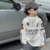 Camisetas Elegantes de Primavera y Otoño para Niños Niños, Camisetas Casuales de Manga Larga Estilo Coreano Frescas y Modernas para Bebés Niños