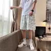 Shorts de Urso Masculino Ins Estilo Hong Kong Calças Casuais Largas Tendência Marca Verão Calças Médias Roupa Externa Tendência Calças Esportivas