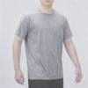 Camiseta Tamanho EUA Logo Personalizado Transfronteiriça 180g Algodão Puro Gola Redonda Manga Curta Camisa Cultural Feita Sob Medida Camiseta Masculina Tamanho Grande