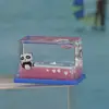 Botella de Deriva de Dibujos Animados Mini Pequeña Rectangular Gota de Aceite Flotante Acrílico Transparente Juguete para Niños Regalo de Cumpleaños